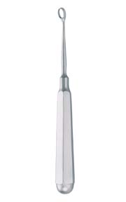 Piffard Dermal Curette, Oval, Narrow Handles, Size 00, 1.0 Mm Wide, 5 1/2" (14.0 Cm)
